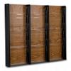 Wooden Mallet Stance 9 Pocket Wall Display Magazine Rack, Black/Medium Oak view 2