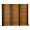Wooden Mallet Stance 9 Pocket Wall Display Magazine Rack, Black/Medium Oak view 4