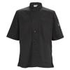 Winco Unisex Ventilated Restaurant Chef Shirt, Short Sleeve, 2XL, Black view 1
