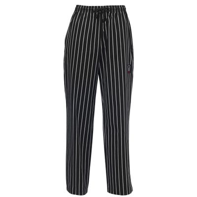 WINCO UNF-3CS Chalk Stripe Chef Pants, Small, Chalkstripe