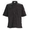 Winco Unisex Ventilated Restaurant Chef Shirt, Short Sleeve, L, Black view 1