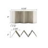 Thunder Group SLTR023F Taco Holder 2-3 Compartments Stainless Steel view 2
