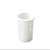 Yamakiikai J37 Pickle Dish, Tea, 2.0 inches (5 cm), White Porcelain Drain (Small) view 1