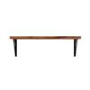 FOF FRIEND OF FAMILY Industrial Rustic Wall-Mounted Table, Dining Table Desk, Pine Wood Wall-Mounted Bar Tables (40"X18") view 4