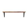 FOF FRIEND OF FAMILY Industrial Rustic Wall-Mounted Table, Dining Table Desk, Pine Wood Wall-Mounted Bar Tables (47"X18") view 4