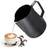 100ml Milk Pitcher, Non-stick Stainless Steel Milk Frothing Jug, Milk Frothing Pitcher,Barista Coffee Cup, Espresso Coffee Pitcher,Cream Milk Jug for Making Latte Coffee Art - Black view 1