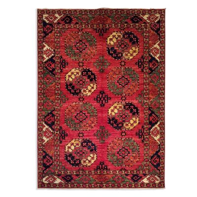 5'8 x 7'10 Afghan Ersari Fil Pa Design Rug