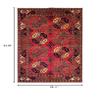 5'8 x 7'10 Afghan Ersari Fil Pa Design Rug view 2