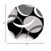 Abstract Rug 8x10 Modern Rug Contemporary Area Rug Large Premium Quality Rug Colorful Thick Carpet for Living Room 1062 Grey White view 2