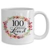 100th Birthday Gifts for Women - Gift for 100 Year Old Female - 100 Years Loved Since 1920 - White Coffee Mug for Wife Mom Nana Grandma Her - 15oz view 2