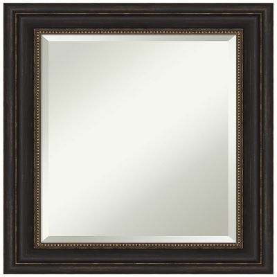 Amanti Art Bronze Bathroom Mirror for Over Sink, 25x21 Accent Bronze Rectangle Vanity Mirror, Small Traditional Frame, Hangs Horizonally and Vertically, Bathroom Wall Decor, Beveled Edge