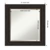 Amanti Art Bronze Bathroom Mirror for Over Sink, 25x21 Accent Bronze Rectangle Vanity Mirror, Small Traditional Frame, Hangs Horizonally and Vertically, Bathroom Wall Decor, Beveled Edge view 4