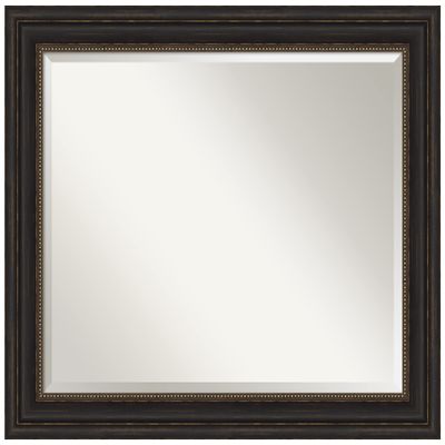 Amanti Art Bronze Bathroom Mirror for Over Sink, 27x33 Accent Bronze Rectangle Vanity Mirror, Large Traditional Frame, Hangs Horizonally and Vertically, Bathroom Wall Decor, Beveled Edge