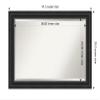 Amanti Art Black Bathroom Mirror for Over Sink, 30x42 Ridge Black Rectangle Vanity Mirror, Large Traditional Frame, Hangs Horizonally and Vertically, Bathroom Wall Decor, Beveled Edge view 4