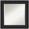 Amanti Art Black Bathroom Mirror for Over Sink, 26x26 Colonial Black Square Vanity Mirror, Medium Traditional Frame, Hangs Horizonally and Vertically, Bathroom Wall Decor, Beveled Edge view 1