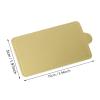 100 PCS Quarter Sheet Cake Board Rectangle Mousse Cake Boards Greaseproof Gold Paper Cupcake Dessert Displays Tray Wedding Birthday Cake(S: 10 x 5 cm / 3.94 x 1.97 inch) view 3