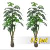 AMERIQUE Pair 5.3' Gorgeous & Unique Monstera Palm Tree Artificial Plant, Real Touch Technology, with UV Protection, Super Quality, 5.3 Feet view 1