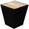ComfortStyle Legs for Furniture, Sofa Ottoman and Chair 4" Wood Feet Replacement, Set of 4 Square Tapered Pyramid Feet (Dark Espresso) view 3