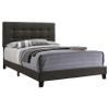 Coaster Home Furnishings - Mapes - Wood - Upholstered Panel Bed with Tufted Headboard, Low Frame and Transitional Style - Bedroom - Full Size - Charcoal - 305746F view 4
