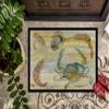 Caroline's Treasures SC2026MAT Crab, Shrimp, Oyster Yellow Sky Doormat 18x27 Front Door Mat Indoor Outdoor Rugs for Entryway, Non Slip Washable Low Pile, 18H X 27W view 3