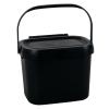 Addis 518253 Everyday Kitchen Food Waste Compost Caddy Bin, 4.5 Litre, Black view 1