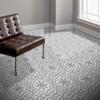Moroccan Mosaic & Tile House CTP06-08 Tanger Handmade Cement Tile, Pack of 12, Grey and White view 3