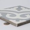 Moroccan Mosaic & Tile House CTP06-08 Tanger Handmade Cement Tile, Pack of 12, Grey and White view 4