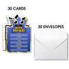 30 Gaming Party Invitations Card with Envelopes - Double Sided - Video Game Invitations - Game Party Supplies view 3