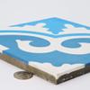 Moroccan Mosaic & Tile House CTP06-02 Tanger Handmade Cement Tile, Pack of 12, Blue, Light Blue, White view 4