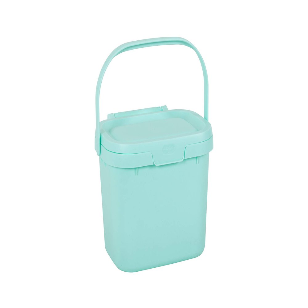 Addis Everyday Kitchen Food Waste Compost Caddy Bin, 4.5 Litre, Blue Haze