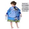 Athaelay Soft Hooded Beach Towel for Kids, Toddlers Bath/Pool/Swim Poncho Cover-ups Swimwear (Blue Shark) view 2