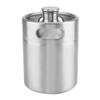 Beer Keg, Mini Stainless Steel Beer Barrel with Spiral Lid, Practical Home Hotel Supplies for Home Winemakers(2L) view 1