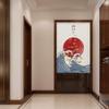 BAIHT HOME Japanese Noren Doorway Curtain Cotton Linen Great Wave Door Curtain Tapestry, 33" x 59" view 2