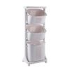 Bretoes Laundry Basket Bathroom Multi-layer Clothes Storage Basket Household, Simple Kitchen Shelf Fruit Stand (3 Layers) view 1