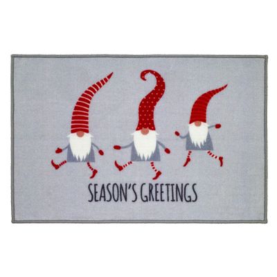 Avanti Linens - Bath Mat, Soft & Absorbent Bath Rug, Christmas Bathroom Accessories (Gnomes Walk Collection)