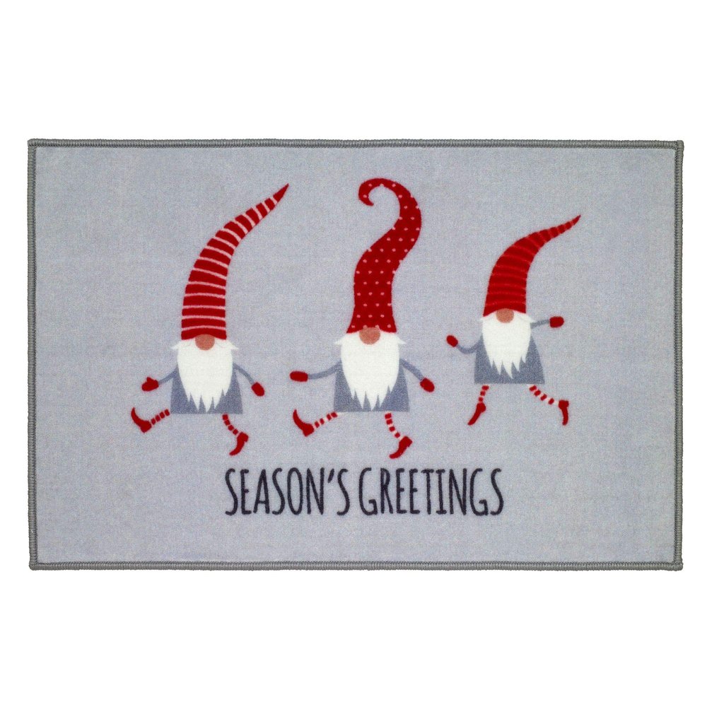 Avanti Linens - Bath Mat, Soft & Absorbent Bath Rug, Christmas Bathroom Accessories (Gnomes Walk Collection)