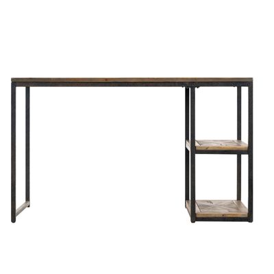 SEI Furniture Southern Enterprises Garviston Reclaimed Wood Writing Desk, Black