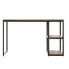 SEI Furniture Southern Enterprises Garviston Reclaimed Wood Writing Desk, Black view 1