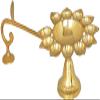 15" Eleven Wicks Aarti in Brass | Handmade | Made in India - Brass Statue view 1