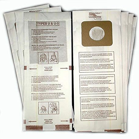 DVC Panasonic Style U U-3 U-6 Micro Allergen Vacuum Cleaner Bags Made in USA [ 150 Bags ]