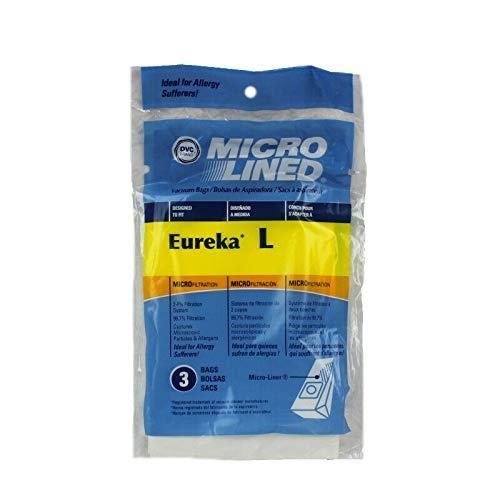 DVC Eureka Style L 61715A Micro Allergen Vacuum Cleaner Bags Made in USA [ 3 Bags ]