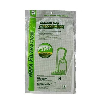 DVC Riccar Simplicity Type H HEPA Vacuum Cleaner Bags Made in USA [ 48 Bags ]