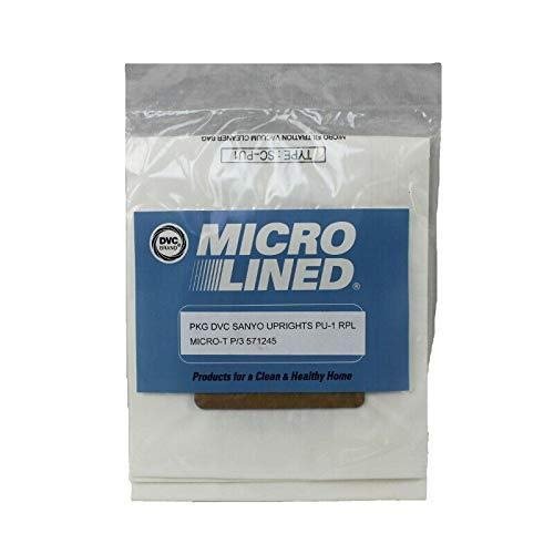 DVC Sanyo Style PU-1 571245 Micro Allergen Vacuum Cleaner Bags Made in USA [ 75 Bags ]