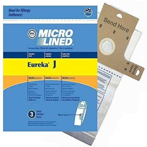 DVC Eureka Style J 61515C Micro Allergen Vacuum Cleaner Bags Made in USA [ 75 Bags ]
