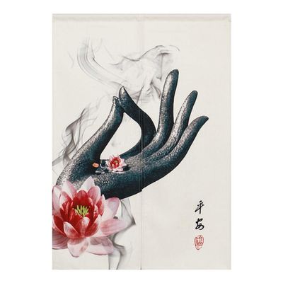 BAIHT HOME Japanese Noren Doorway Curtain Traditional Chinese Fortune Pattern Door Curtain, 33" x 47"