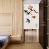 BAIHT HOME Japanese Noren Doorway Curtain Traditional Chinese Fortune Swallow and Flower Painting Bedroom Curtain, 33" x 59" view 2