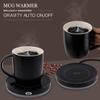 BESTINNKITS Smart Coffee Cup Warmer Set, Auto On/Off Gravity-induction Mug Office Desk Use, Candle Wax Cup Warmer Heating Plate (Up To 131F/55C), 14oz view 2