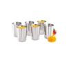 Neelam Stainless Steel 7, 22 Gauge PRM Glass, 300 ml, Elegant and Durable Drinking Glass for Water, Juices, and Beverages, Ideal for Daily Use, Parties, Easy to Clean, Sliver view 3