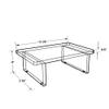 Azar Displays 515364 Acrylic Monitor Risers, Clear Showcase Shelf for Food, Dessert, Jewelry Display Stand view 2