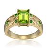 Bansriracha 1.82ctw Manchurian Peridot Chrome Diopside & White Topaz 18k Gold Over Silver Ring for Women Fine Jewelry (5) view 1